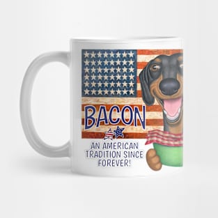 Dachshund Bacon American Tradition Mug